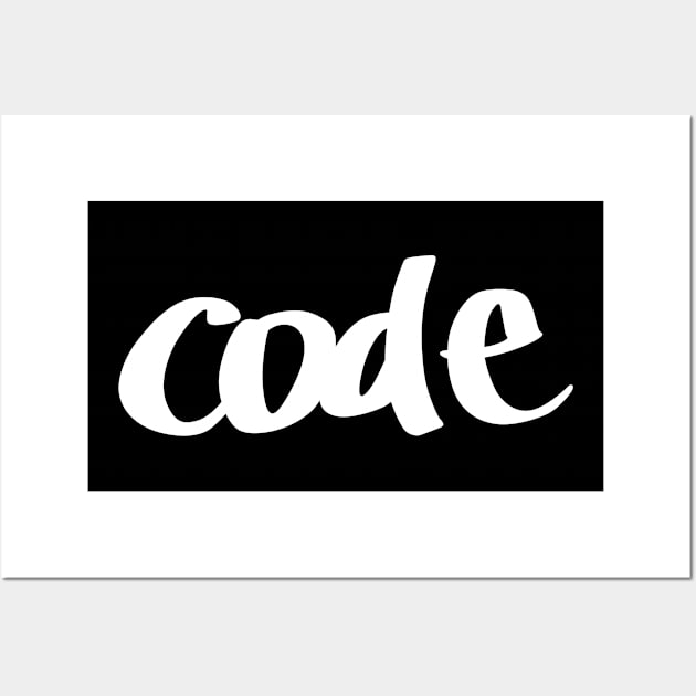 Code Coding Life Programming Wall Art by ProjectX23